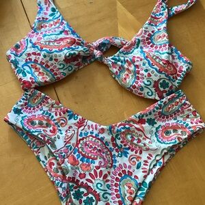 Colorful Paisley Bikini Set